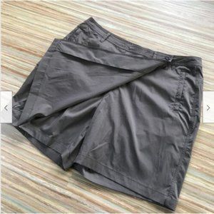 Avia Brown Golf Tennis Skort w/ Zip Pockets Large Skirt Shorts